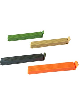 Çok Renkli Pratik Poşet Klipsi, Paket, Ambalaj, Torba, Çanta Kapatıcı Plastik Kilidi, Mandalı (Karışık 8 Adet)