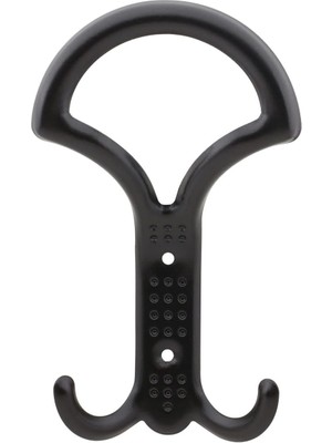 Noktalı Portmanto Vestiyer Duvar Askısı Metal Dolap Elbise Askılığı Siyah 5 Adet