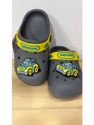 Gezer Yeni Sezon Rahat Taban Araba Figürlü Renkli Cross Unısex Yazlık Terlik