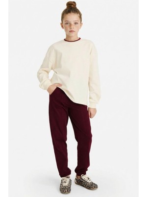 DeFacto Jogger Fit Penye Pantolon Kız Çocuk G0337A826SP