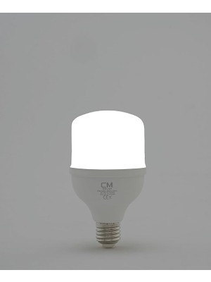 Yüksek Performanslı LED Torç Ampul, E27 Duy, 6500K Beyaz Işık, 1800 Lümen