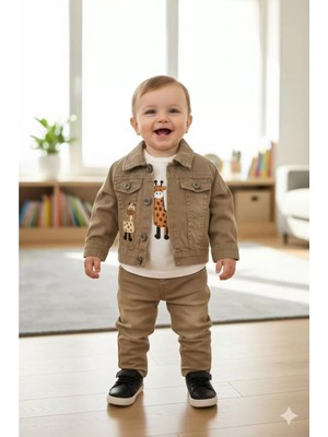 Diamondstar Erkek Bebek 6/12/18 Ay Ceket  Badi Ve Pantolon Takımı