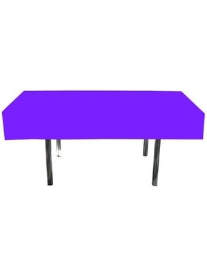 Marifetlerim - Düz Mor Doğum Günü Masa Örtüsü 137 * 183