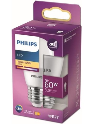 LED 60W P48 E27 2700K Sarı Işık Dim Edilmez