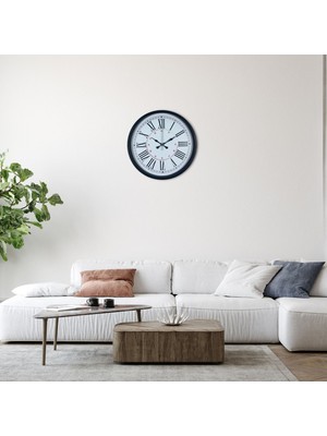 NW NessiWorld Siyah 36 cm Roma Rakamlı Duvar Saati