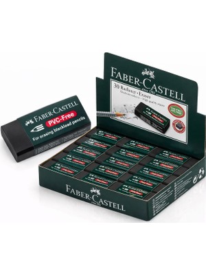 NW NessiWorld Faber Castell NO30 Pvc Free Siyah Silgi 30 Adet Leke Bırakmaz Yumuşak Doku Toplu Paket