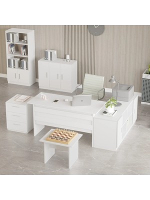 Bega Abcdefofis Büro Masa Takımı 3 Renk Beyaz BEG17-W