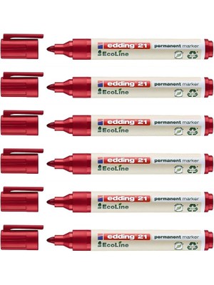 Ecoline Red 1,5-3 Mm, 6'lı Set Kalıcı Markör 21