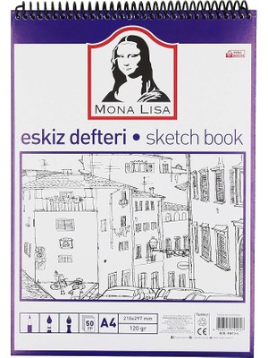 Eskiz Defteri A4 120 G 50 Yp Telli