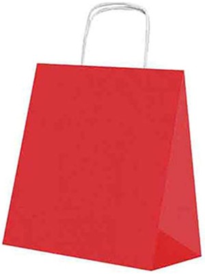 At Market Roll-Up Kraft Çanta Kırmızı Küçük Boy 18X24CM 25'li