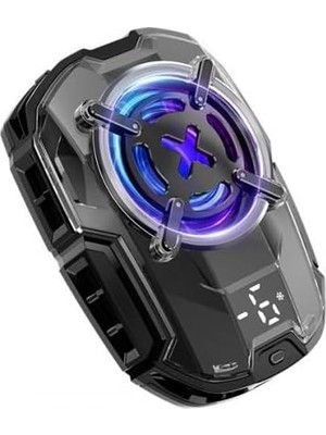 27W Super Akıllı Kasırga Telefon Soğutucu Dijital Göstergeli Akıllı Isı Yalıtım Soğutma Fanı Radyatör