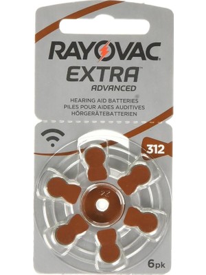 Extra Advanced 312 Numara 6lı 10 Paket Işitme Cihazı Pili