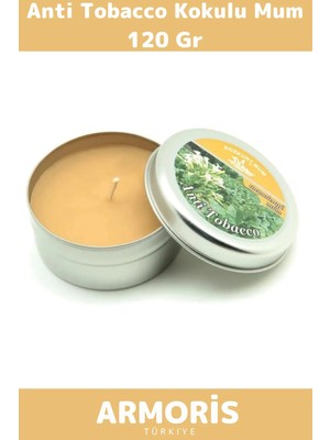 Armoris Yeni Anti Tobacco Aromatik Arınma Huzur Meditasyon Esans Dekoratif Mum Oda Kokusu 120G Teneke Kutu