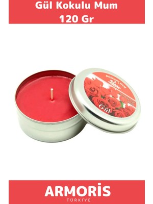 Armoris Yeni Nesil Aromatik Arınma Huzur Meditasyon Esans Dekoratif Mum Oda Kokusu 120G Teneke Kutu