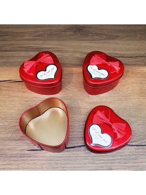 Zenvia Kırmızı Metal Kalp Hediye Kutusu ZNV325-ETT