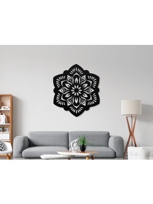 Sscnc Modern Mandala Lazer Kesim Duvar Dekoru (45X40 Cm)