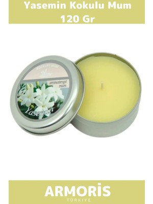 Armoris Yeni Nesil Aromatik Arınma Huzur Meditasyon Esans Dekoratif Mum Oda Kokusu 120G Teneke Kutu