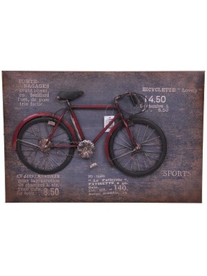 Bisiklet Tablo Vintage Pano Dekoratif Ev Ofis Hediyelik