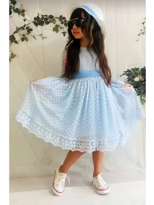 Diamondstar Kız Çocuk Parti Kıyafeti Dogum Günü ve Gösteri Kostümü Elbisesi 2/13 Yaş