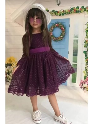 Diamondstar Kız Çocuk Parti Kıyafeti Dogum Günü ve Gösteri Kostümü Elbisesi 2/13 Yaş