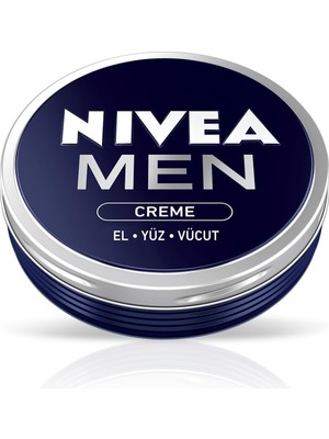 Storemax Oktaysell Nıvea Men Erkek Bakım Kremi 75 Ml, El, Yüz ve Vücut Nemlendirici Krem, Hızlı Emilir, Yapışkan His Bırakmaz, E Vitamini, Tüm Cilt Tipleri
