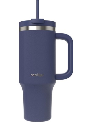 Storemax Oktaysell Contigo Üniseks Yetişkin Streeterville Tumbler Pipetli Yalıtımlı Su Şişesi, 1.2l, Mavi