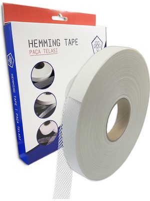 Storemax Oktaysell Paça Telası 2 cm x 50 M - Çift Taraflı Yapışkan Tela - Şerit Tela - Ütü ile Yapıştırılan Tela - Dokumasız Uygulama - Amerikan Tela - Dikiş Nakış Telası (Beyaz)