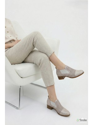 Mammamia Kadın Hakiki Deri Ortopedik Klasik Tarz Şık Yazlık Ayakkabı M27YA/815