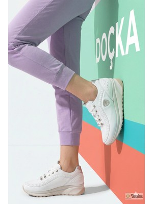 Mammamia Kadın Ortopedik Yumuşak Hakiki Deri Spor Tarz Yürüyüş Özellikli Günlük  Ayakkabı M27YA/3725