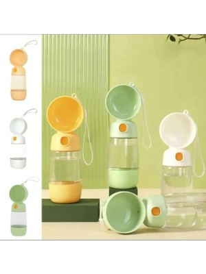 Storemax Oktaysell Evcil Hayvan 400+180 ml Su ve Mama Hazneli Taşınabilir Seyahat Suluğu