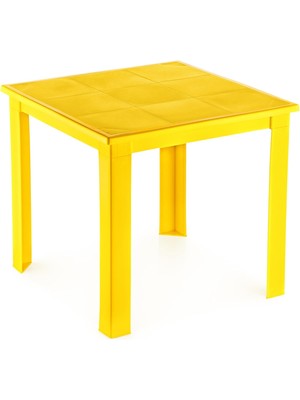 Storemax Oktaysell Fiore 50X50 H:40 Plastik Masa Sarı