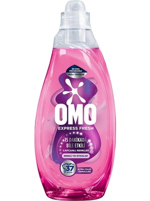 Storemax Oktaysell Omo Express Fresh Capcanlı Renkler Renkli ve Siyahlar Sıvı Çamaşır Deterjanı 1480 ml