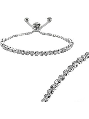 925 Ayar Gümüş Su Yolu Asansör Bileklik