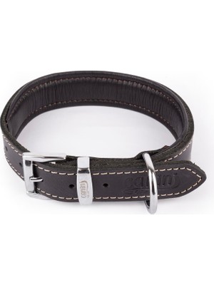 Storemax Oktaysell Hakiki Yağlı Deri Köpek Tasması, Yumuşak Deri Iç Kısım, Ultra Dayanıklı ve Konforlu Tasma, Renk ve Boy Seçenekleri (Siyah, M)