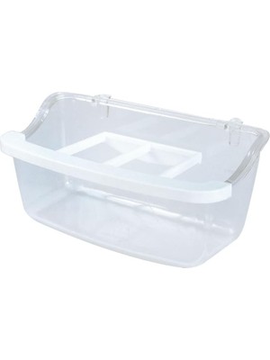 Storemax Oktaysell Beak's Kuş Yemlikleri, 10 cm Izgaralı Mamalık, Şeffaf x 36 Adet