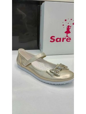 bebekokusu Kız Çocuk Kaymaz Tabanlı Ortopedik Prenses Babeti - Gold