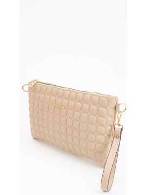 Sanmorris Kadın Suni Deri Siyah Mozaik Desen Ayarlanabilir Çapraz ve El Askılı Portföy, Clutch Çanta 1424