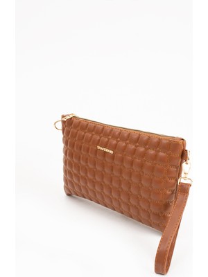 Sanmorris Kadın Suni Deri Siyah Mozaik Desen Ayarlanabilir Çapraz ve El Askılı Portföy, Clutch Çanta 1424