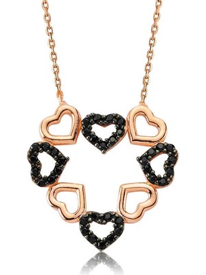 925 Ayar Gümüş Kalpli Aşk Kadın Gümüş Kolye