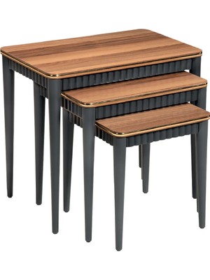 Furax Zigon Sehpa Lodos Ceviz Antrasit