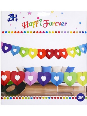 Kalp Uzar Süs Renkli