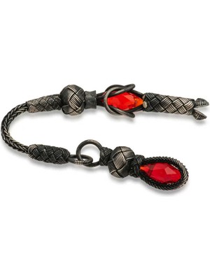 ​1000 Ayar Gümüş Zirkon Taşlı Kazaz Püsküllü