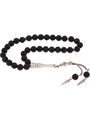 ​doğaltaş Metal Püsküllü Lacivert Yıldız Taşı Tesbih