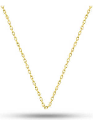 Gümüş Gold 0.30 Mikron 50 cm Forse Kadın Zincir