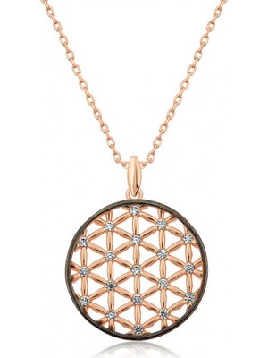 Marsilyan 925 Ayar Gümüş Yaşam Çiçeği Kadın Gümüş Kolye T4561 (72)