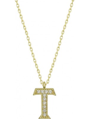 Marsilyan 925 Ayar Gümüş T Harfi Kadın Gümüş Kolye T6628 (72)