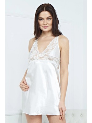 Marsilyan Kadın Şık Saten Gecelik Takım