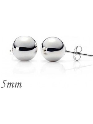 Marsilyan 925 Ayar Gümüş Top Küpe  5 mm EA1160220 (72)