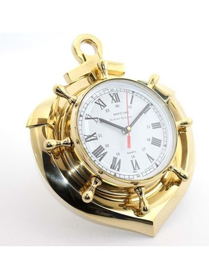 Pirinç Çapa Tasarımlı Dümenli Saat