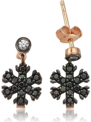 Marsilyan 925 Ayar Gümüş Kar Tanesi Küpe EA0710010 (72)